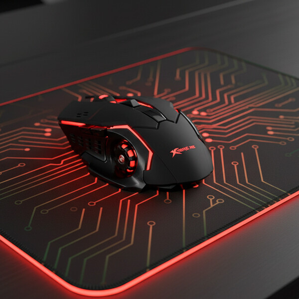 Mouse Gamer Inalámbrico Xtrike Me GW-601 RGB 3200 DPI Color Negro