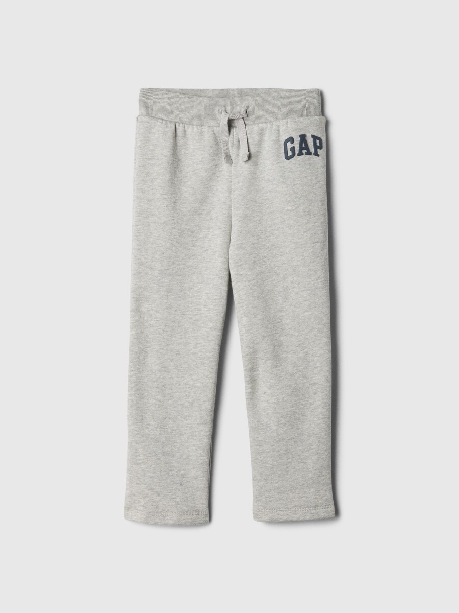 Pantalón Deportivo Logo Gap Recto Toddler Niño - Light Heather Grey B08 