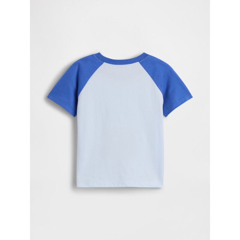 V-FRCH SS LOGO GRPH RAGLAN T ESSENTIAL BLUE