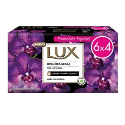 Jabón en Barra Lux Orquídea Negra Pack Ahorro X6 125 GR