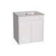 MOBILIARIO BAÑO MUEBLE LAQUEADO BLANCO 51X39X56CM 2 PUERTAS 000