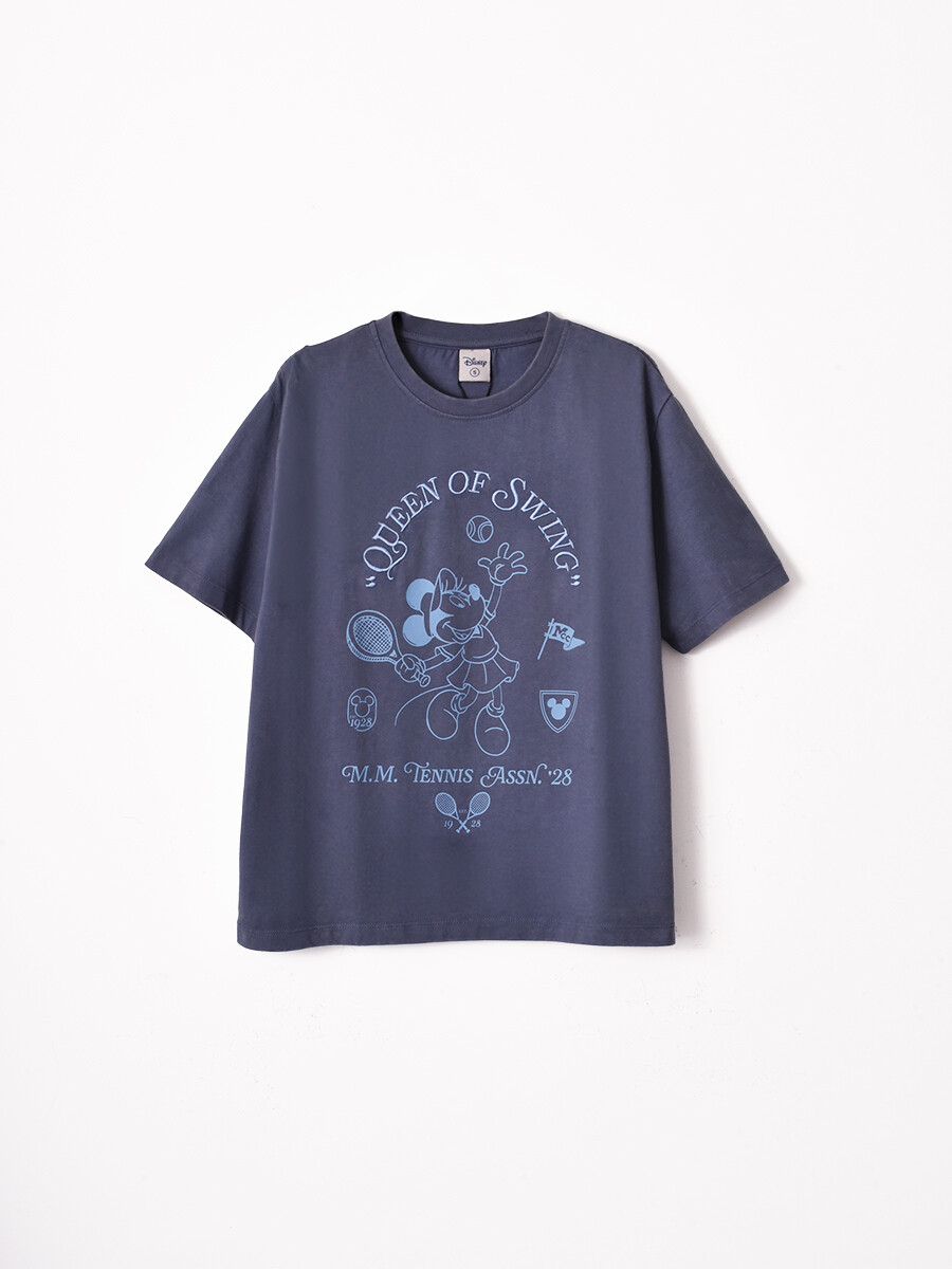 REMERA MINNIE QUEEN OF SWING - AZUL PIEDRA 