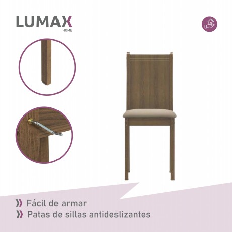 Juego de comedor con mesa de vidrio y 4 sillas rústicas Juego de comedor con mesa de vidrio y 4 sillas rústicas