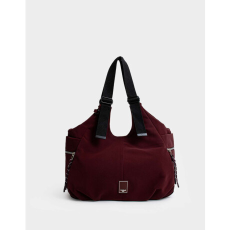 Cartera Shopper Rojo Burdeaux