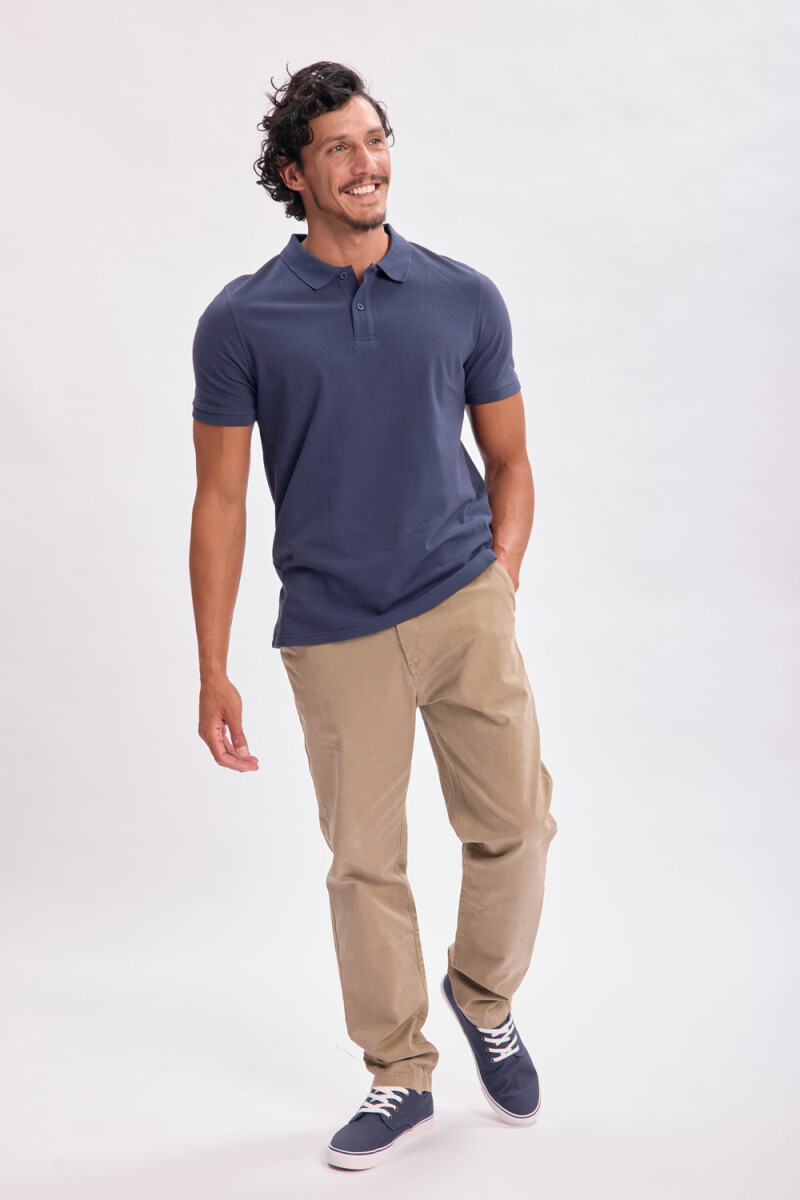 Remera polo piqué Azul Marino