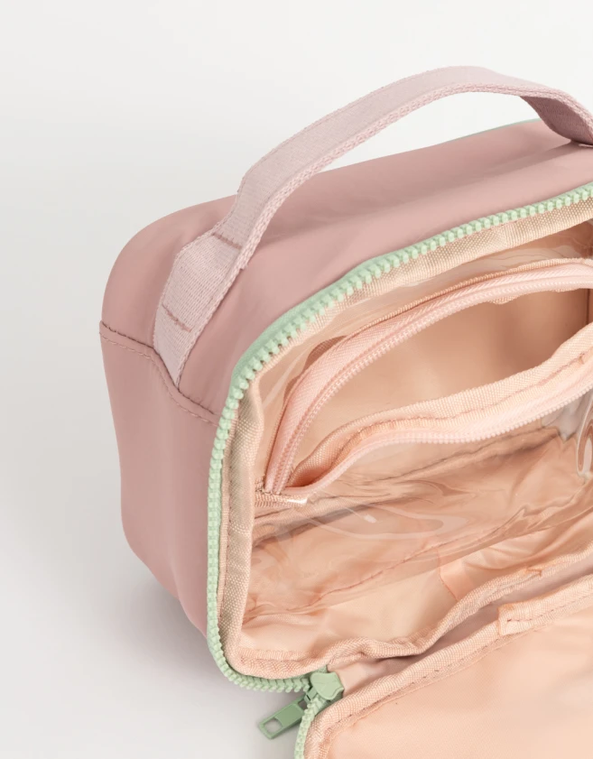 Porta Cosméticos Tendencia Portacosméticos Con Manija - Rosa Viejo