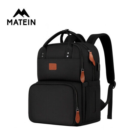 Mochila Lonchera Térmica Porta Laptop Matein 1162 Negro