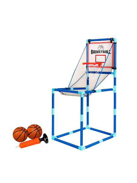 TABLERO DE BASKET CON SOPORTE AZUL