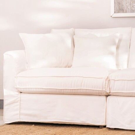 Sillón Esquinero Modulado Delfina Blanco