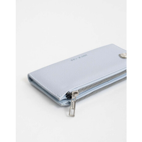 Billetera Fichero Negro Azul Celeste