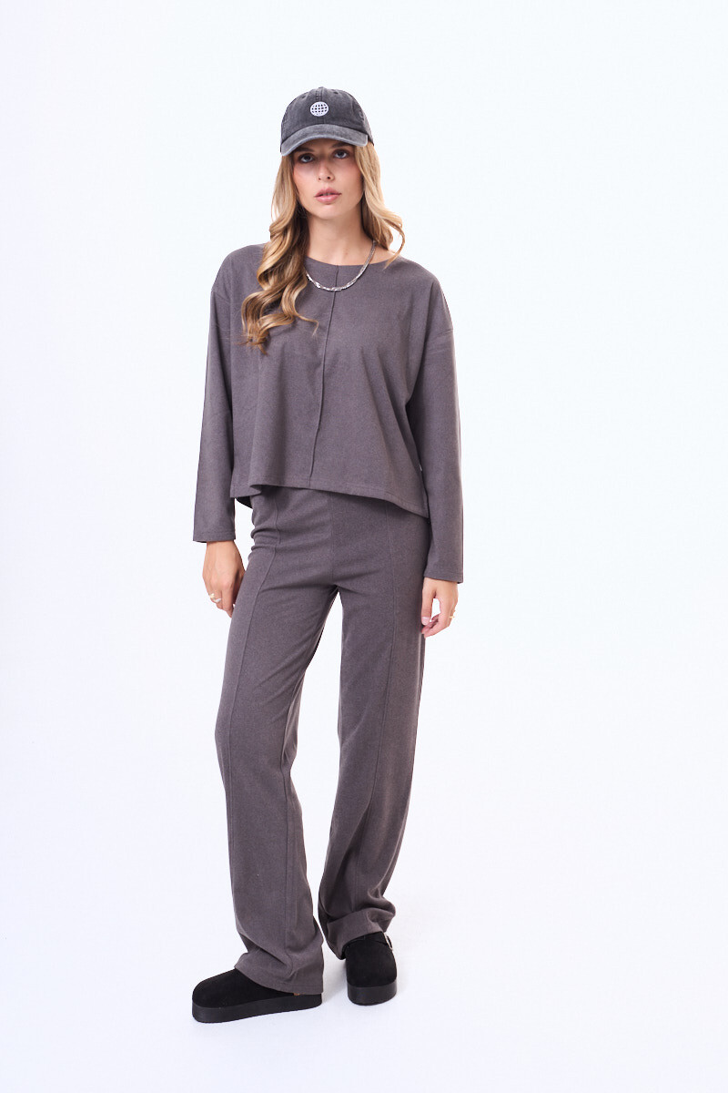 Pantalon felpa Itagui Gris oscuro