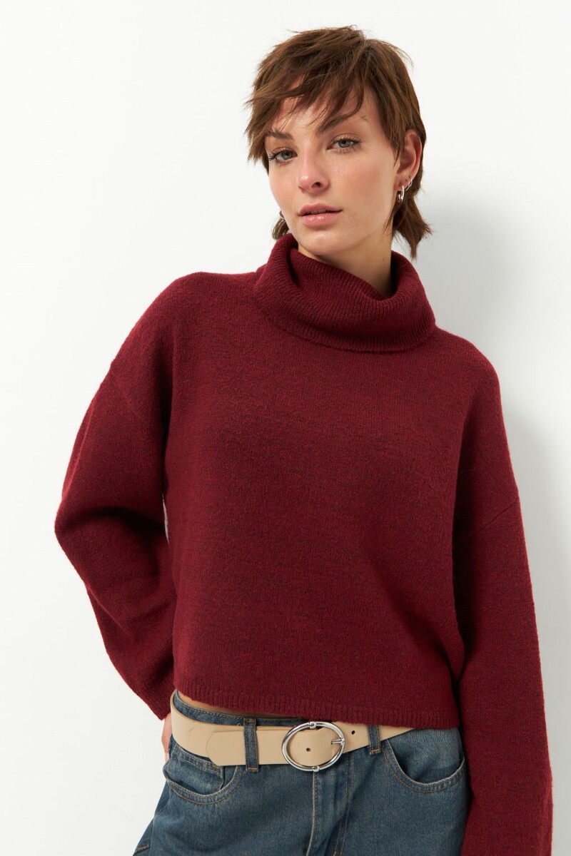 POLERA JEWEL Bordó