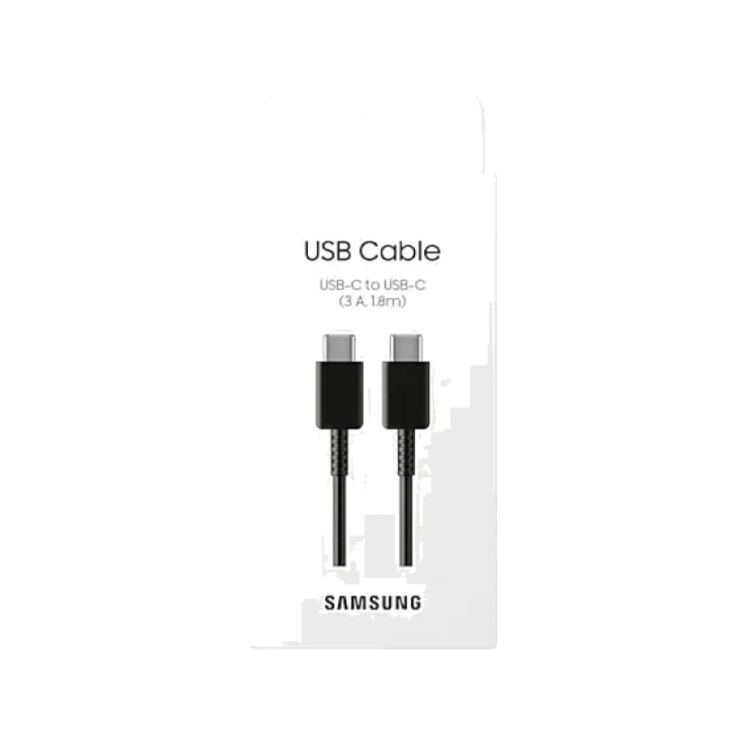 Cable Samsung USB-C a USB-C 1,8 m 3 A hasta 60 W Cable Samsung USB-C a USB-C 1,8 m 3 A hasta 60 W