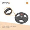 Disco Pesa Olímpica Recubierta Lumax con 3 Agarres 10KG Disco Pesa Olímpica Recubierta Lumax con 3 Agarres 10KG
