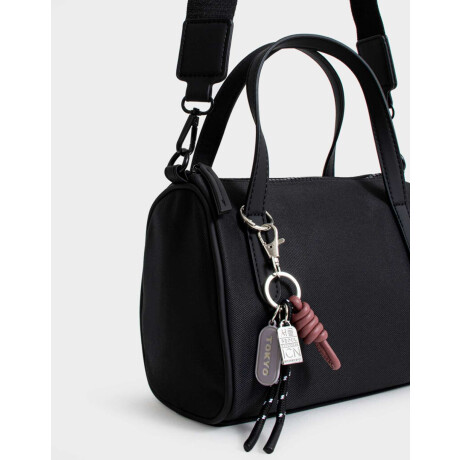 Cartera Bowling Con Charm Negro