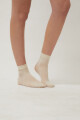 Medias finas de microfibra tipo soquetes Marfil