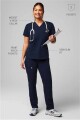 Top Method Scrub Top Mujer Navy