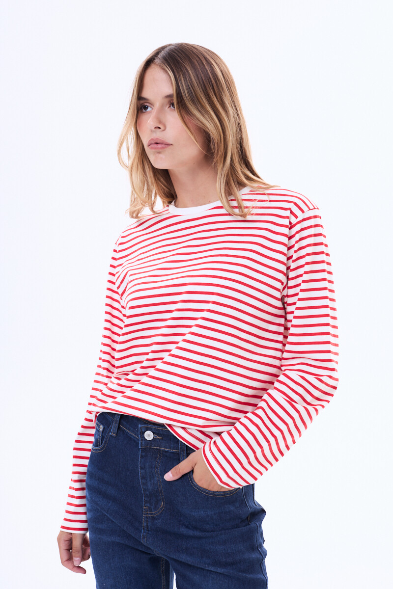 Remera manga larga Isis Rojo