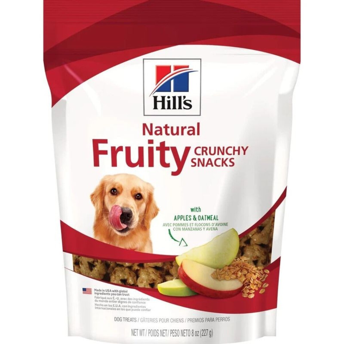 HILLS NATURAL FRUITY SNACKS APPLE AND OATMEAL 227 GR 