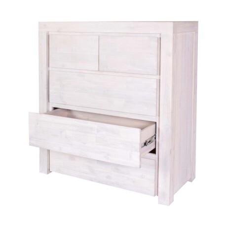 COMODA 5 CAJONES MADERA-ACACIA NATURAL-BEIGE NEWPORT