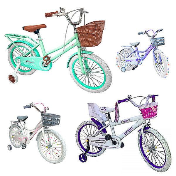BICICLETA * R-20 NIÑA -Pink/Good/Yihao - Lila/Rosa/Verde A Sin color
