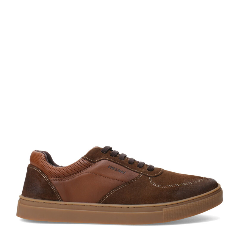 Zapato de Hombre Freeway Casual Box Marrón Coñac