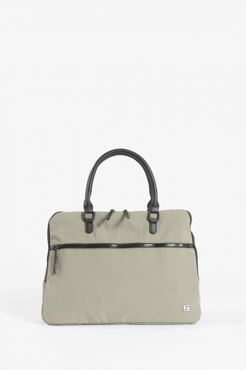 Briefcase para laptop con correa verde