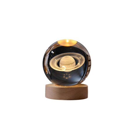 Lampara Veladora Con Esfera De 8 cm Vidrio Saturno