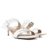 Sandalia Vizzano Taco Fino Bajo de Mujer - 6518.103-13488 Blanco