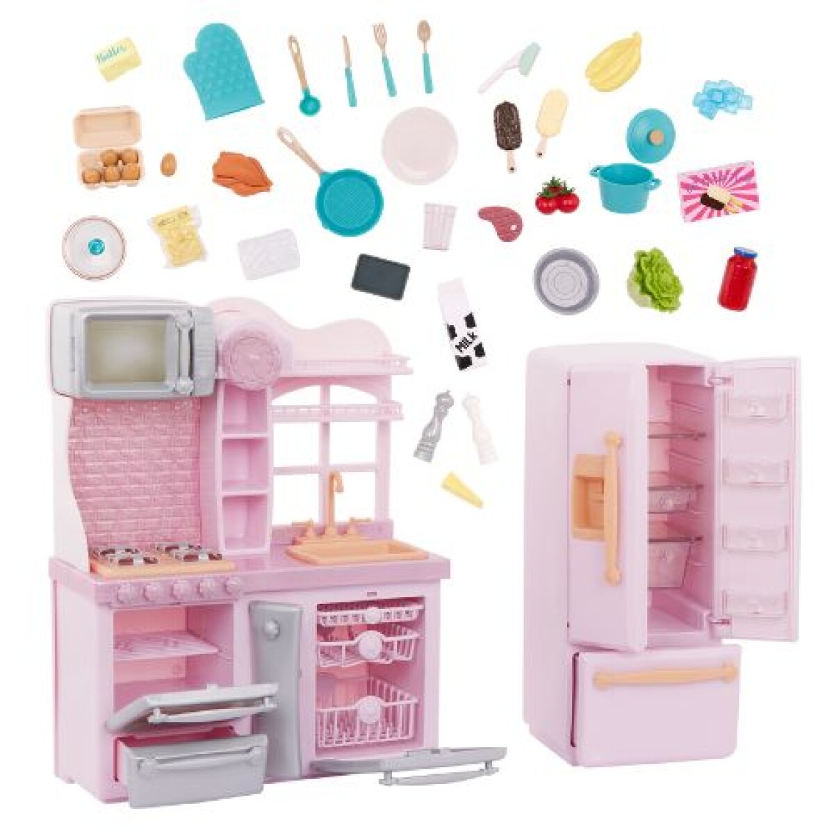 Set De Cocina Gourmet C/acc - Rosa - Our Generation 