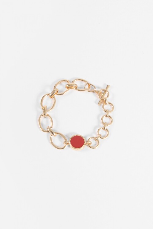 Pulsera eslabones dorado