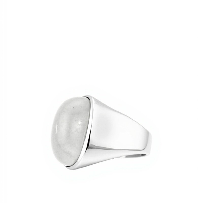 Anillo Rectangular Piedra luna Plata 925 - AN4760 sinpiedra
