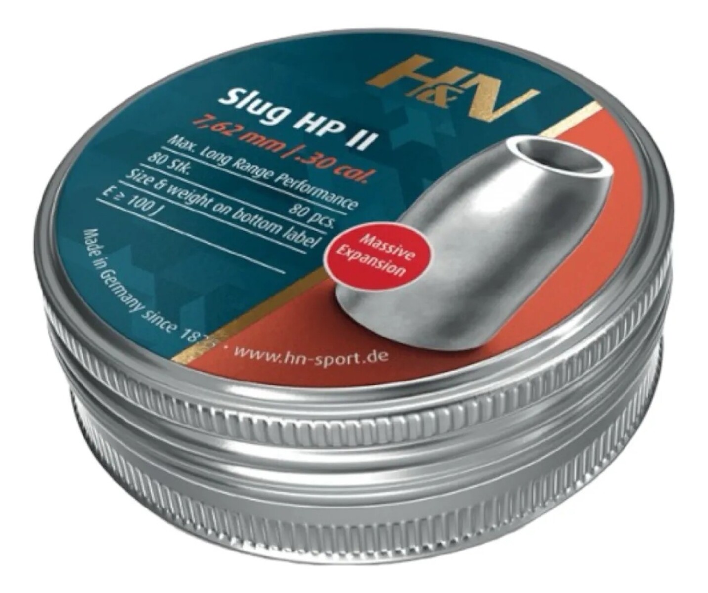 Chumbos Hyn Slug Hp II 7,62mm 50 grains 