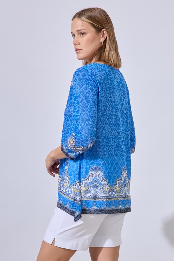 Blusa Brillo AZUL/MULTI