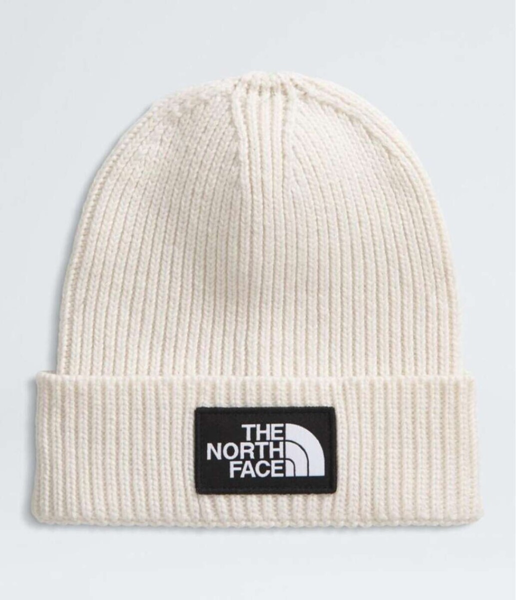 Gorro Kids Tnf Logo Box Cuffed Beanie - White Dune 