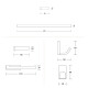 SET ACCESORIO BAÑO TOALLERO Y PERCHA LINEA BRILLO CROMO CROMO