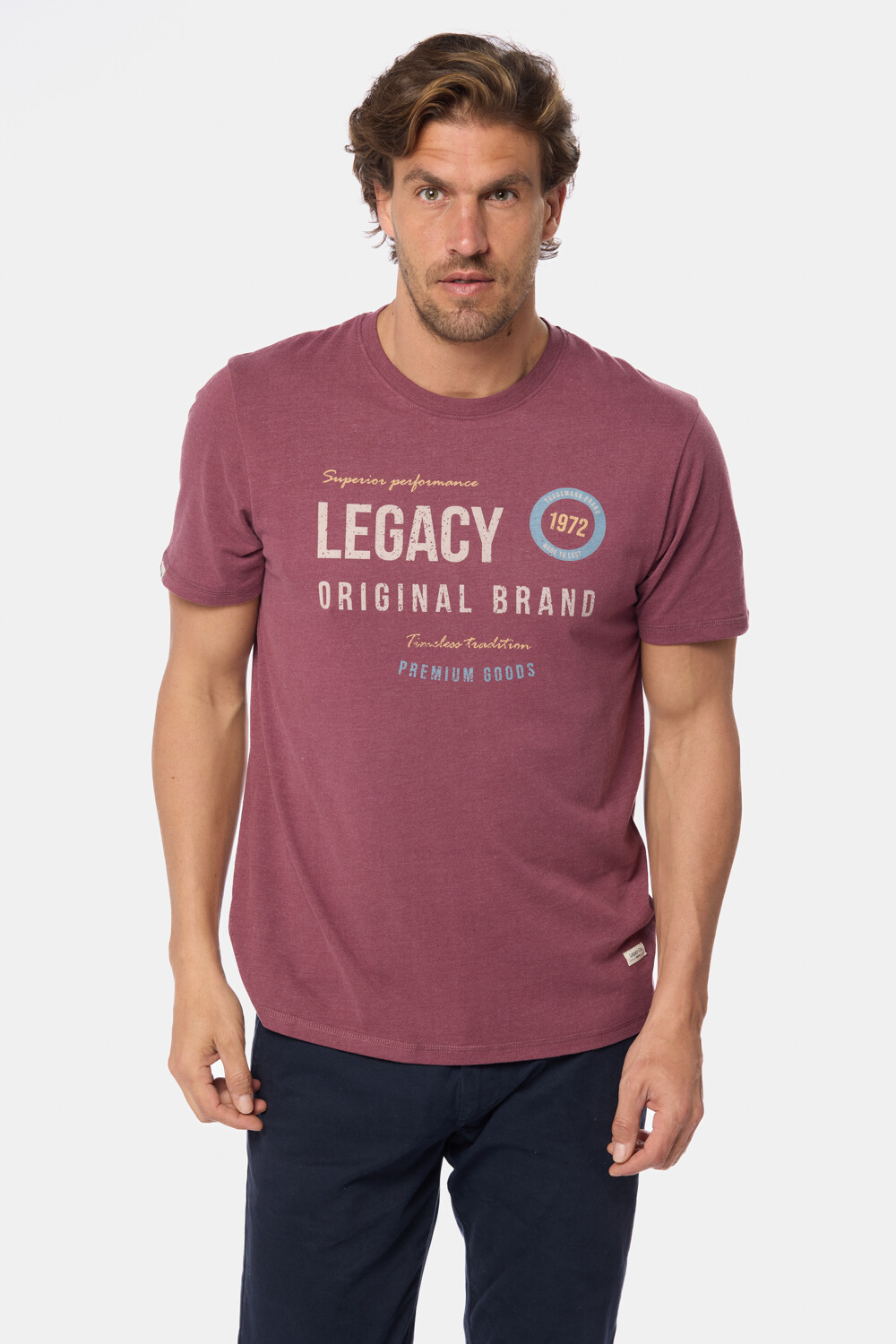 REMERA ESTAMPADA Bordo