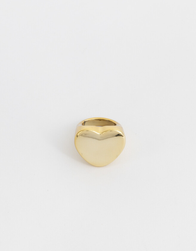 Anillos Medianos y Grandes Con corazón Anillo Bold Corazón - Dorado