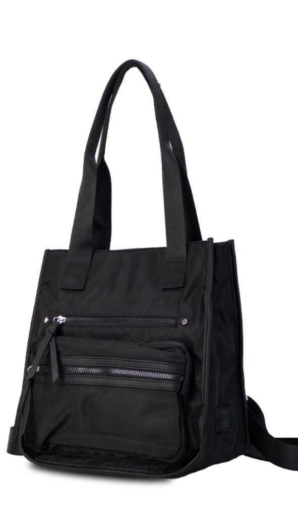 MOCHILA CARTERA CRETA NEGRO