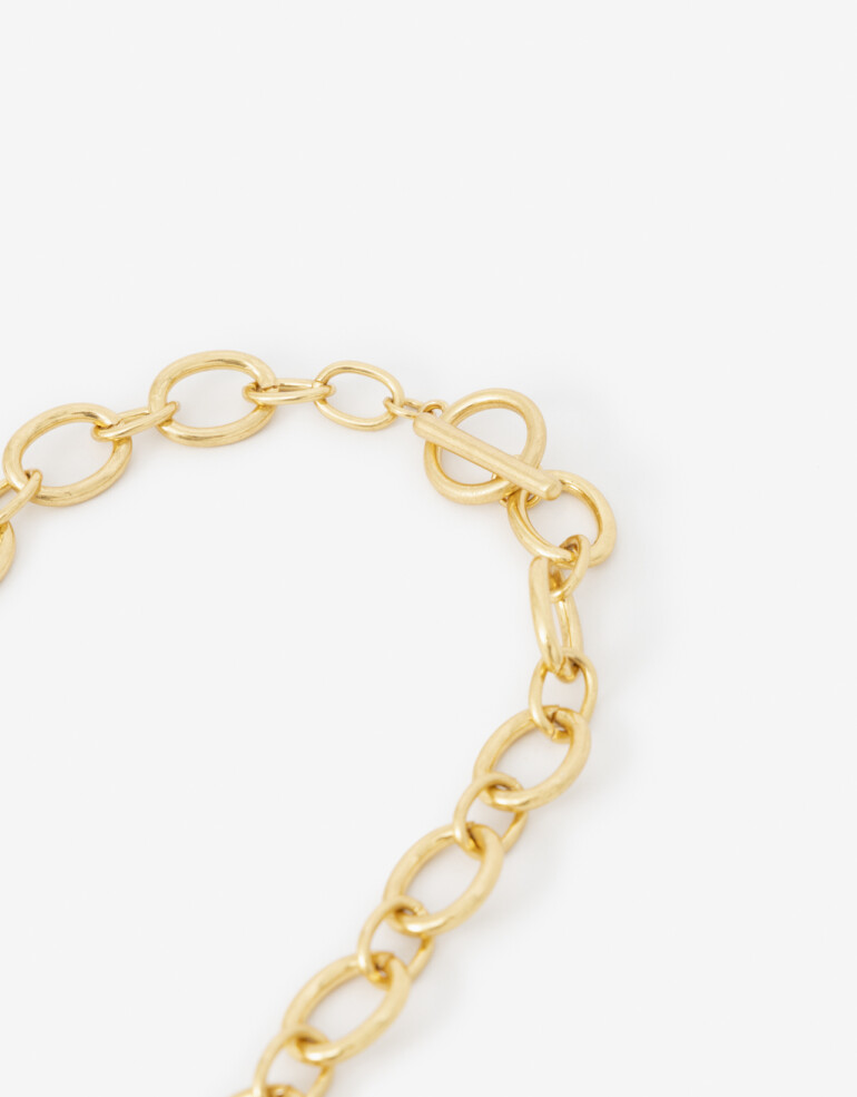 Collares Cortos Con Dijes Collar Corto Con Dijes - Dorado Oro Amarillo