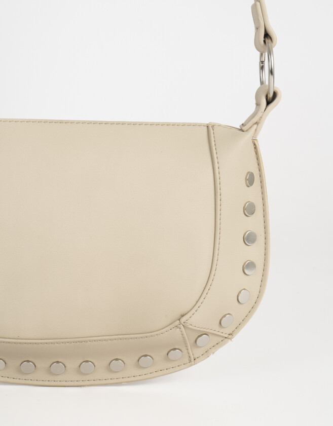 Bandoleras Bandolera Tachas Con Charm - Marron Camel