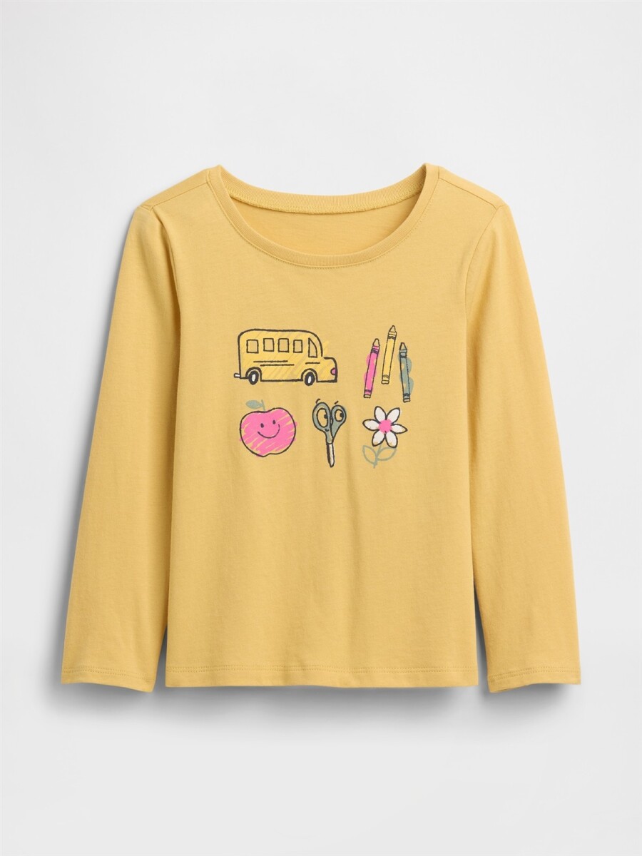 Remera Gràfico Toddler Niña - French Almond 