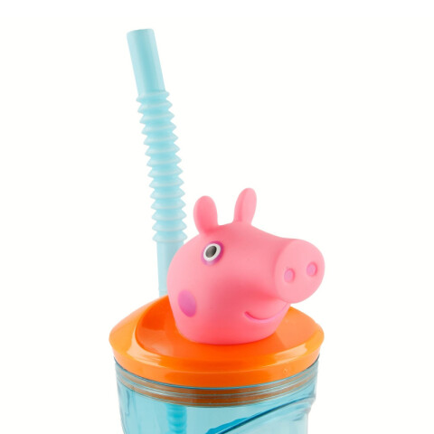 Vaso Alto con Forma 3D Peppa Pig 18 cm 360ml U