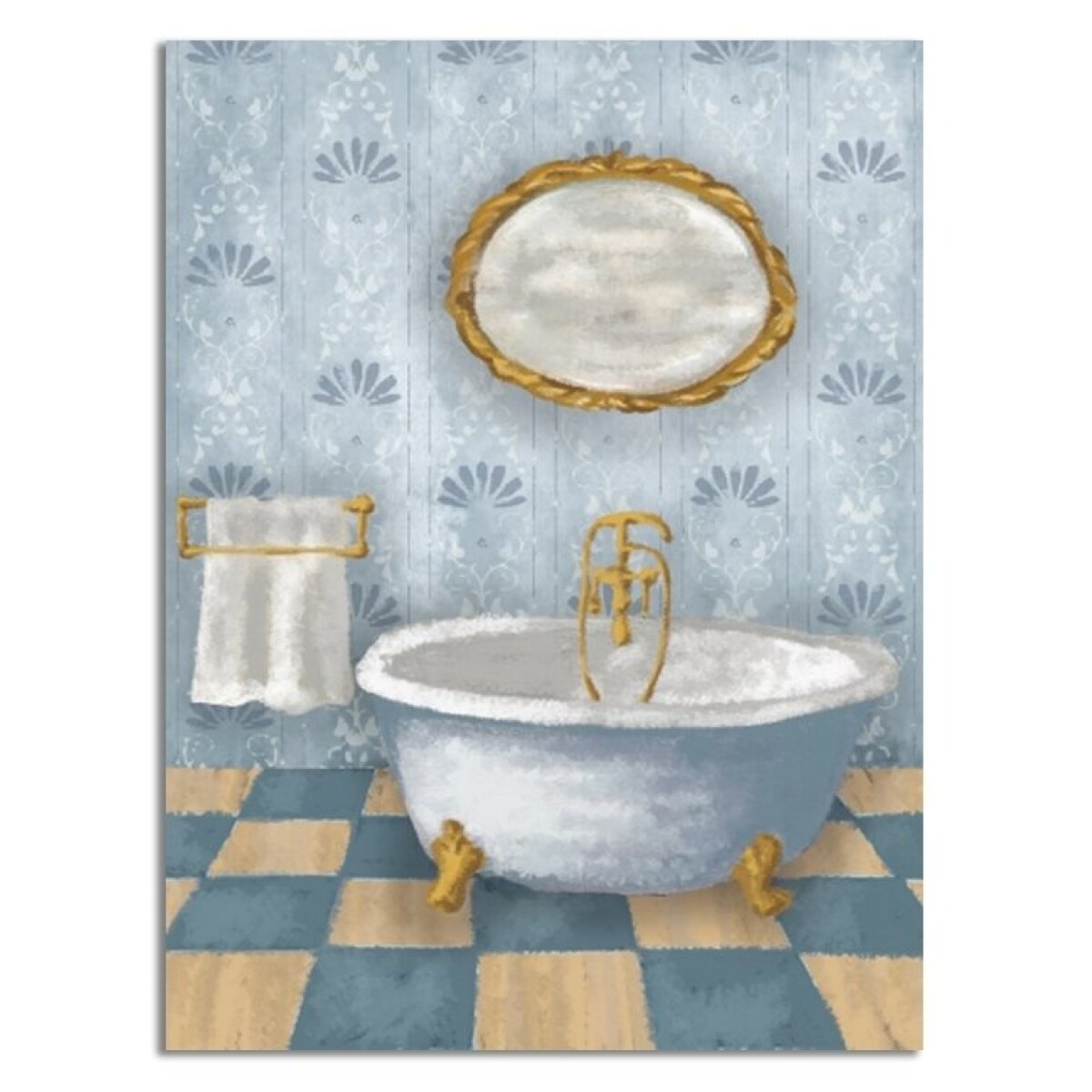 CUADRO CANVAS 30x40cm BAÑO 1 