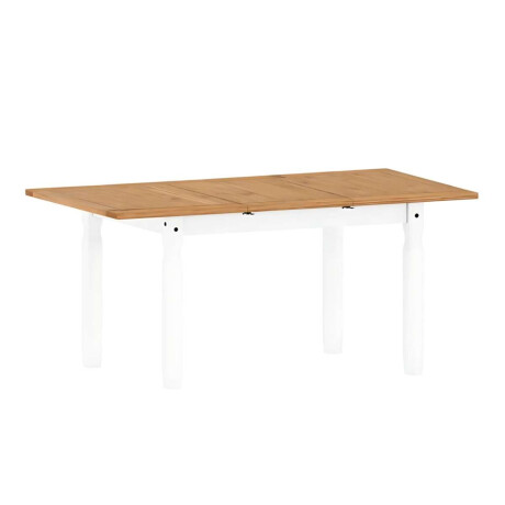 Juego de comedor Extensible 4 Sillas Mad Maciza 120 a 160 cm Blanco