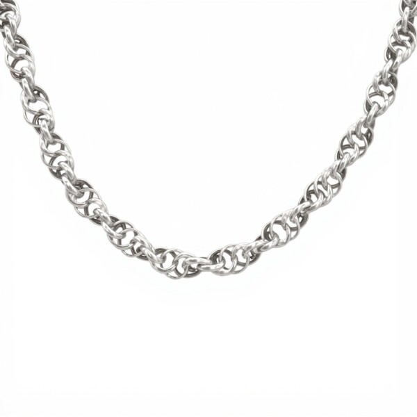 Cadena Tourbillon doble - Plata 925 - Sin Piedra - CD3404 sinpiedra