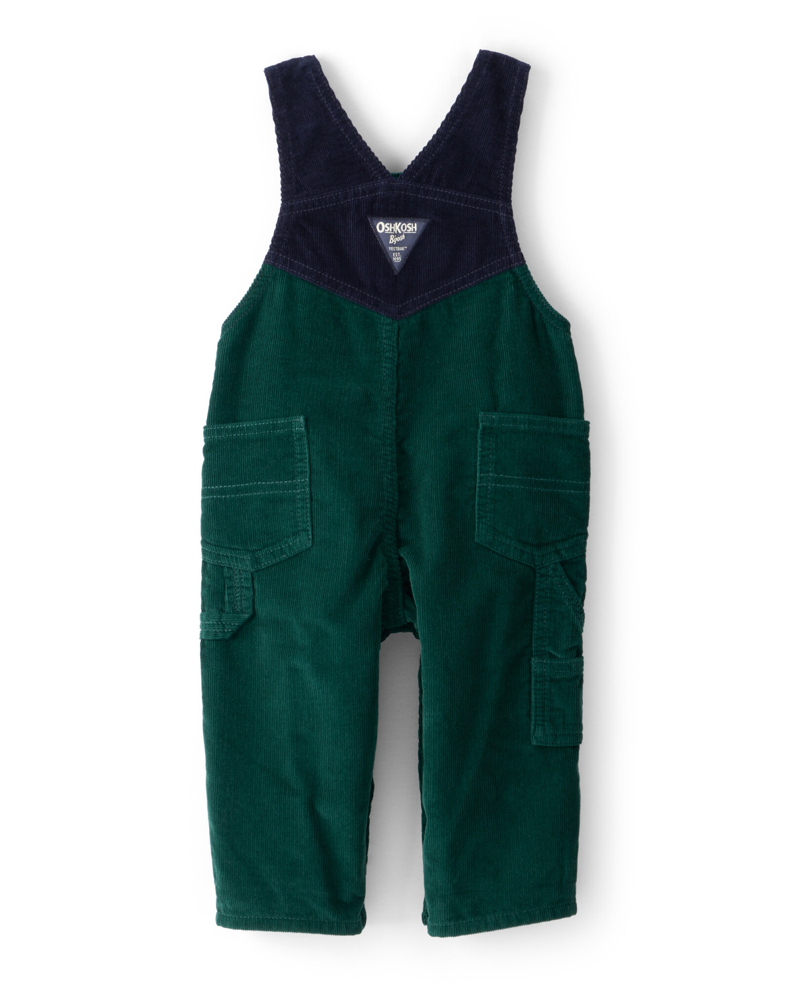 Enterito de pana, verde Sin color