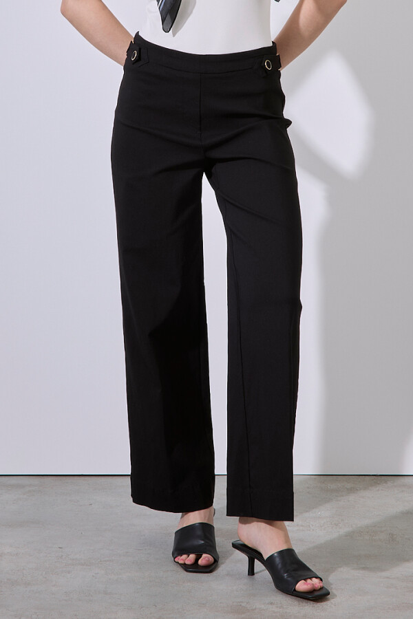 Pantalon Hebilla & Boton NEGRO