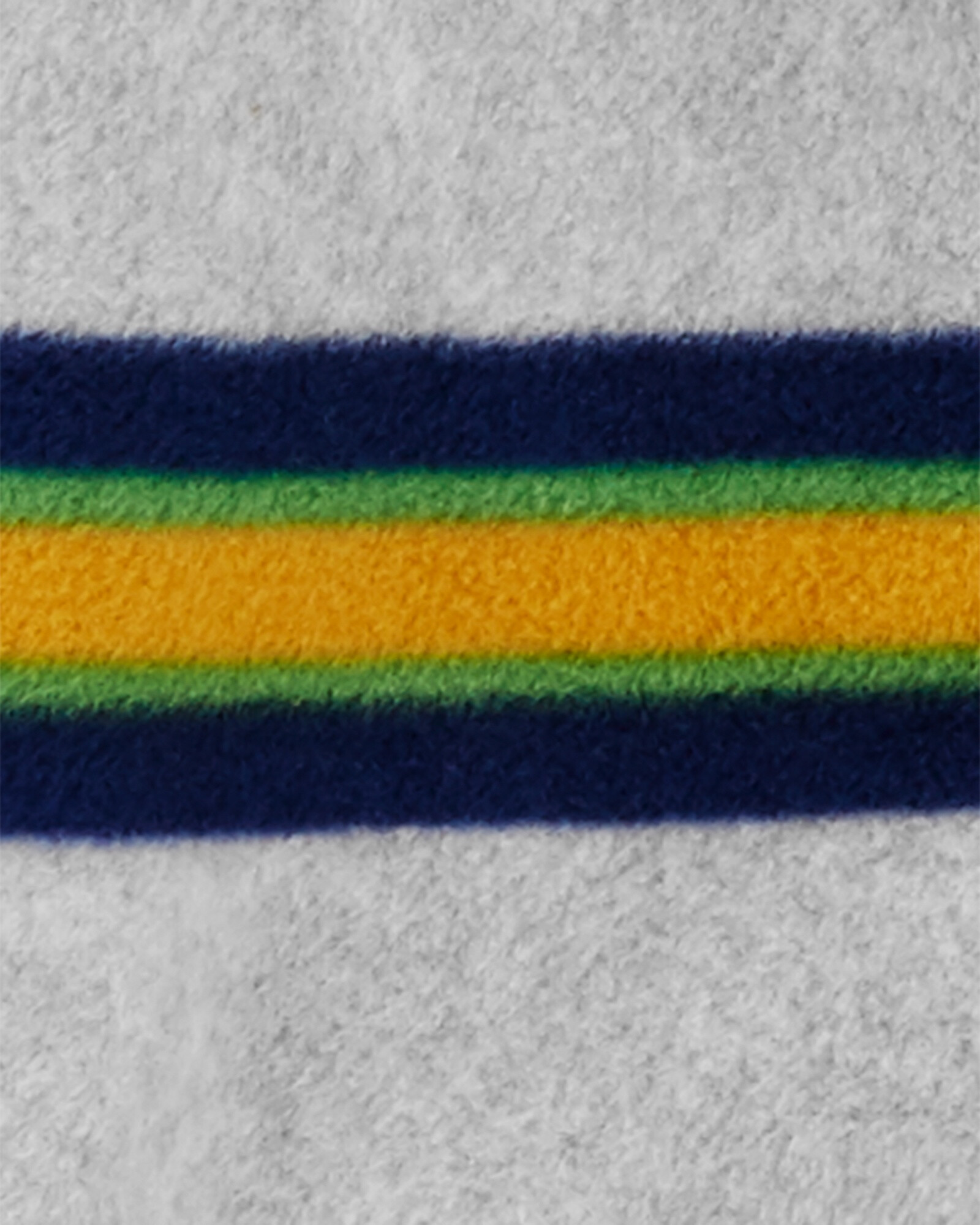 Mameluco de micropolar, con capucha, diseño a rayas Mameluco de micropolar, con capucha, diseño a rayas