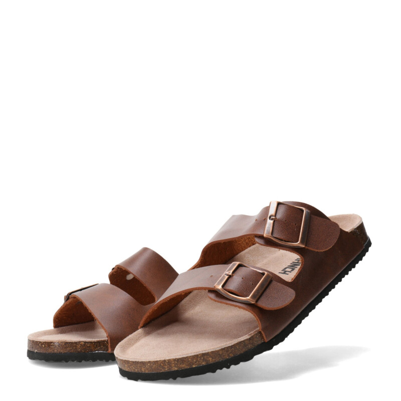 Sandalias de Hombre Branch ROUF con dos bandas Marrón